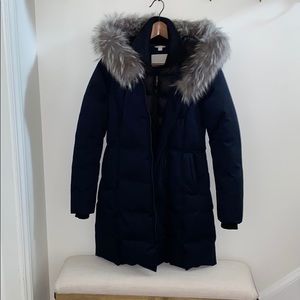 Soia & Kyo Down/fur collar coat